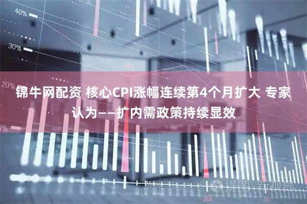 锦牛网配资 核心CPI涨幅连续第4个月扩大 专家认为——扩内需政策持续显效